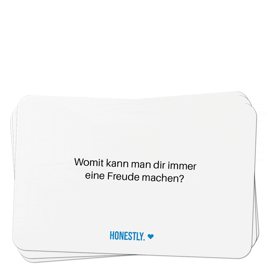 Beispielkarten der Honestly Dating Edition